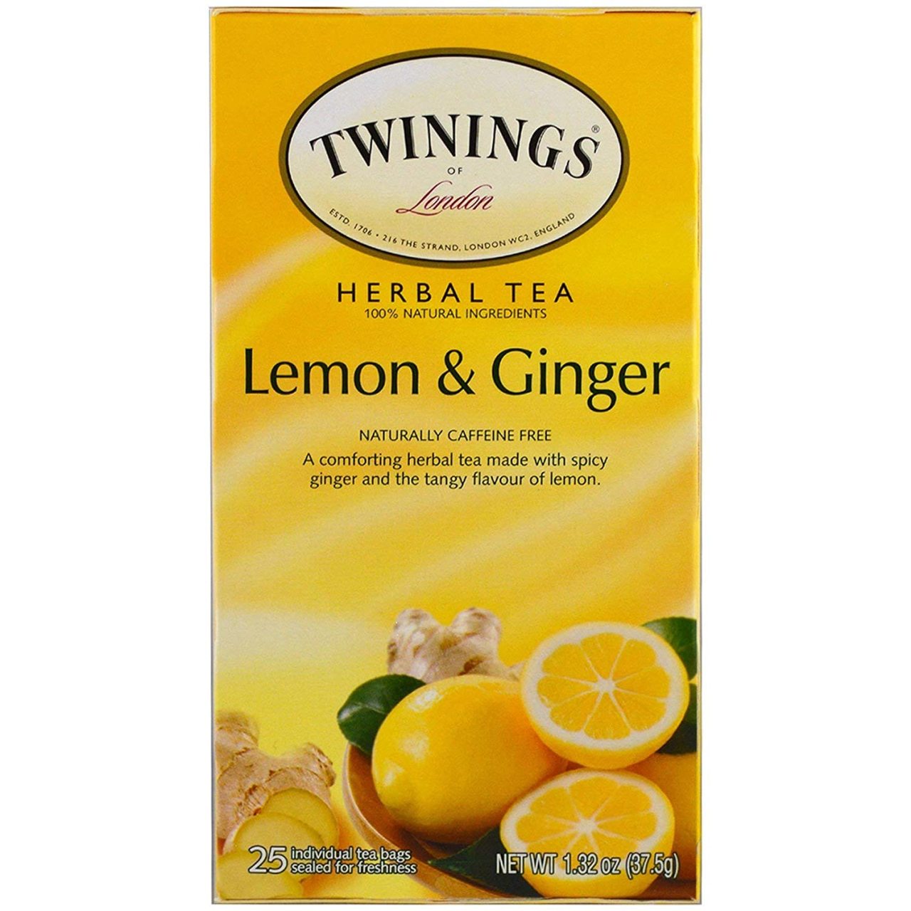 lemon＆ginger myomymoyooon Lemon &Ginger Bitki Çayı (Bardak Süzen) 25x2 gr - Twinings