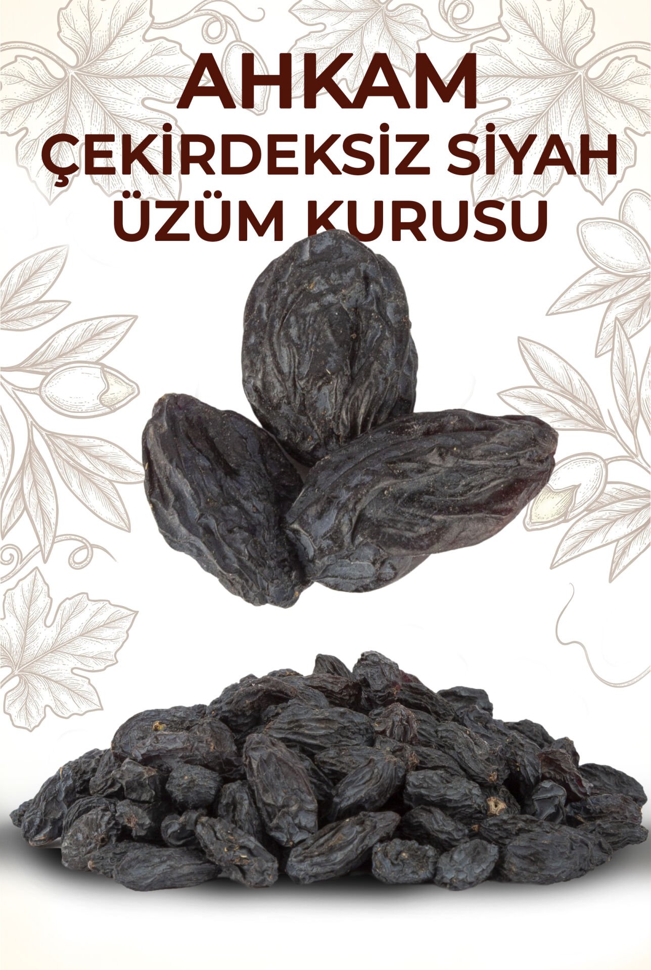 SİYAH ÜZÜM KURUSU ÇEKİRDEKSİZ        500 gr